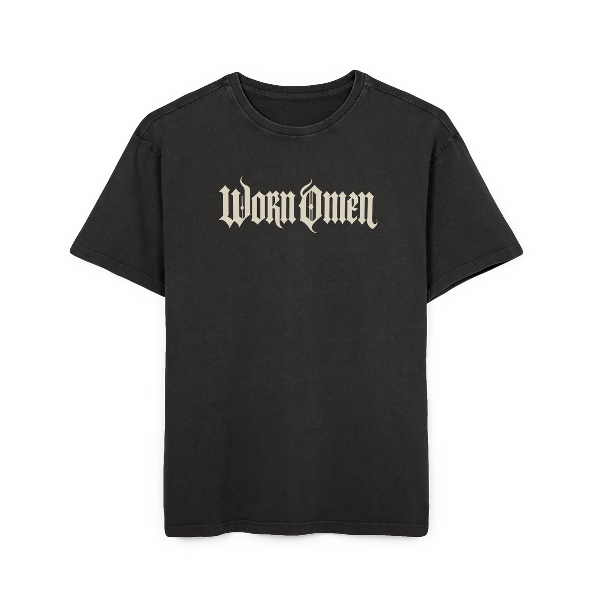 WORN OMEN — Signature Tee / Faded Black